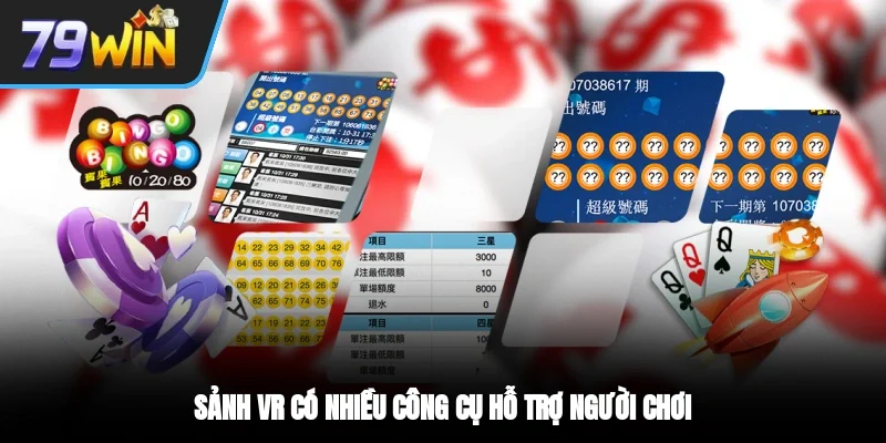 Sảnh VR có nhiều công cụ hỗ trợ người chơi